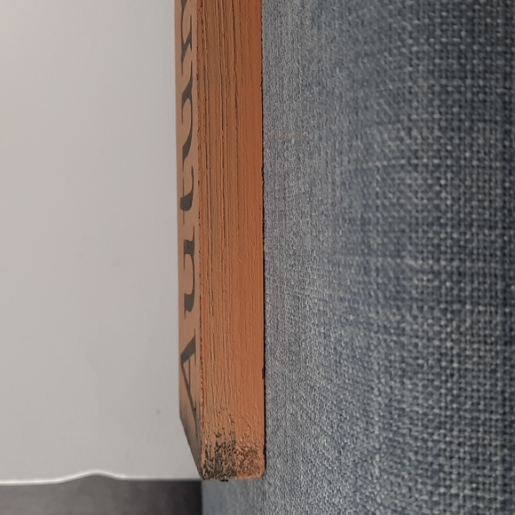 Solid Wood Shelf Sitter Sign Rustic Autumn Gatherings Thanksgiving Fall Harvest - Picture 2 of 4